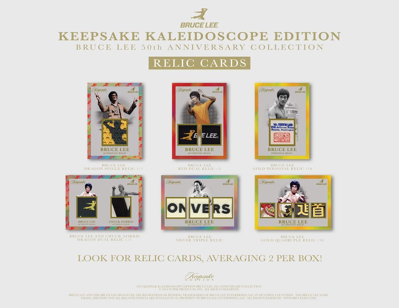 2024 Keepsake Kaleidoscope Edition: Bruce Lee 50th Anniversary Collections Booster Pack